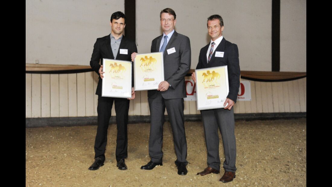 CAV Leserwahl 2012 Trophy Goldenes Pferd Sattel