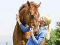 CAV Mensch kuschelt mit Pferd