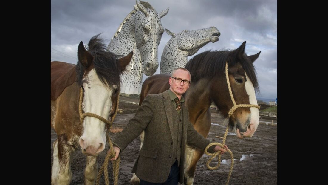 CAV Pferde-Skulptur The Kelpies Schottland