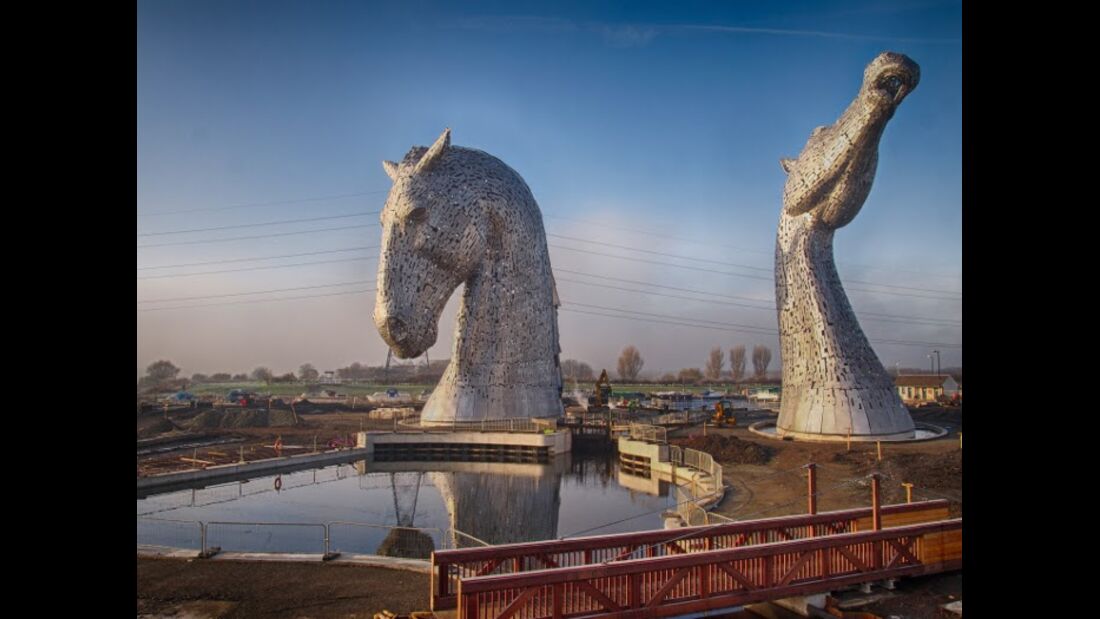 CAV Pferde-Skulptur The Kelpies Schottland