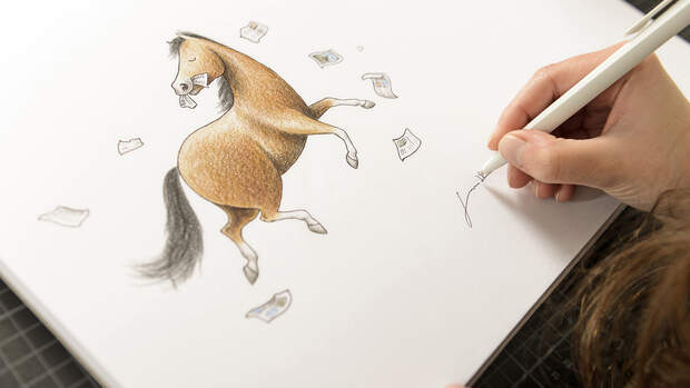 Mit Stift, Stoff und Humor